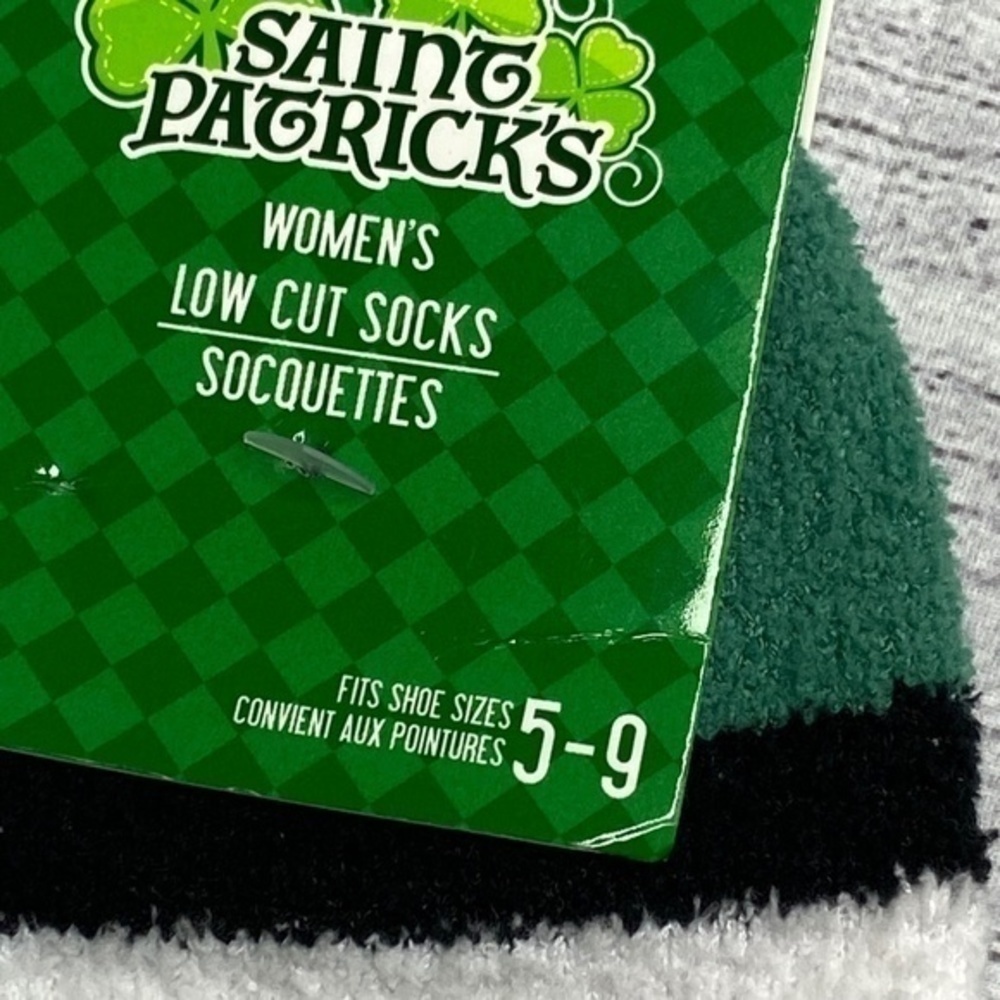 Saint Patricks Day Socks Womens Size 5 to 9 Low Cut Socks - Picture 7 of 8